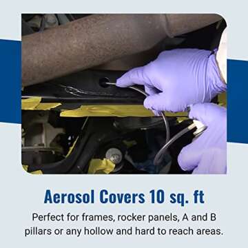 Eastwood Internal Frame Coating Aerosol | Internal chassiss Frame Rust Remover | Rust Converter and ...