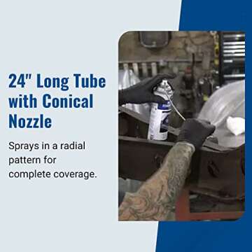 Eastwood Internal Frame Coating Aerosol | Internal chassiss Frame Rust Remover | Rust Converter and Prevention Aerosol Spray Undercoating for Vehicles |14 Oz, Black