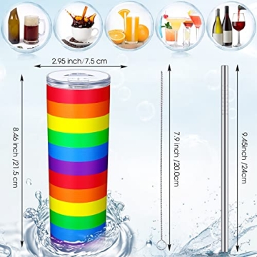 Geiserailie Rainbow Pride Flag Tumbler for Supportive Gifting