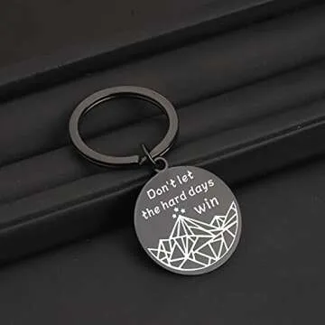 BLEOUK Fantasy Keychain Don’t Let the Hard Days Win Gift