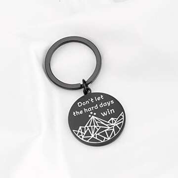 BLEOUK Fantasy Keychain Don’t Let the Hard Days Win Gift