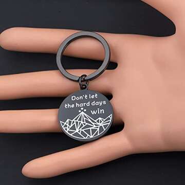 BLEOUK Fantasy Keychain Don’t Let the Hard Days Win Gift