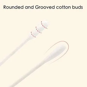 Organic Cotton Swabs 400pcs for Baby and Adult Care