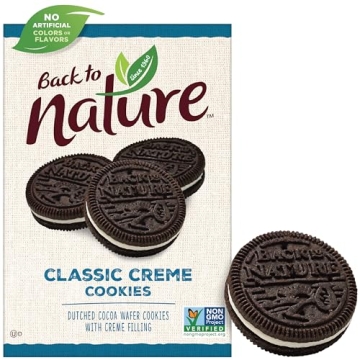 Back to Nature Classic Creme Sandwich Cookies - Dairy Free, Non-GMO, Made with Wheat Flour, Deliciou...