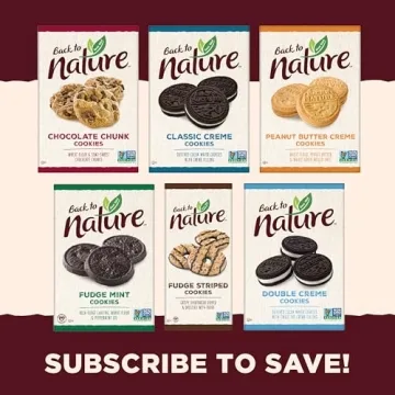 Back to Nature Classic Creme Sandwich Cookies - Dairy Free, Non-GMO, Made with Wheat Flour, Delicious & Quality Snacks, 12 Ounce (Pack of 6)