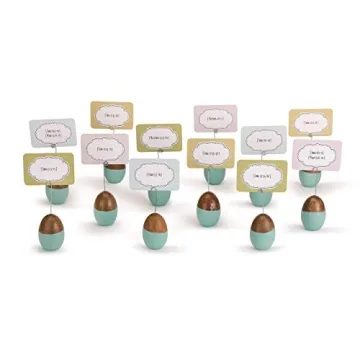 Robin's Egg Blue Place Card Holders for Easter Brunch