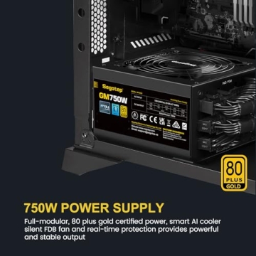 Segotep 750W Power Supply for Gaming and PC Builds