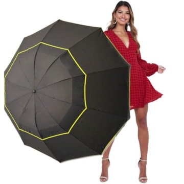 Kalolary 62 Inch Compact Golf Umbrella for All Weather