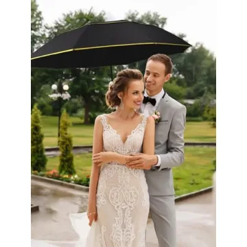 Kalolary 62 Inch Compact Umbrella for All Weather Protection