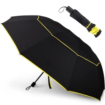 Kalolary 62 Inch Compact Umbrella for All Weather Protection