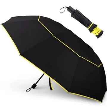 Kalolary 62 Inch Compact Umbrella for All Weather Protection