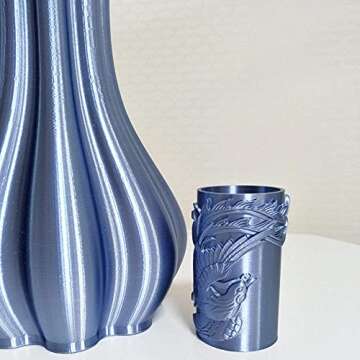 Silk Silver Blue PLA 1.75mm 1KG 3D Printer Filament 2.2 LBS Spool 3D Printing Material CC3D Shine Silky Shiny Metallic Metal Gold Silver Copper Bronze Space Blue PLA Filament