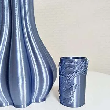 Silk Silver Blue PLA 1.75mm 1KG 3D Printer Filament 2.2 LBS Spool 3D Printing Material CC3D Shine Silky Shiny Metallic Metal Gold Silver Copper Bronze Space Blue PLA Filament