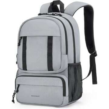 BAGSMART College Laptop Backpack - Ergonomic & Lightweight