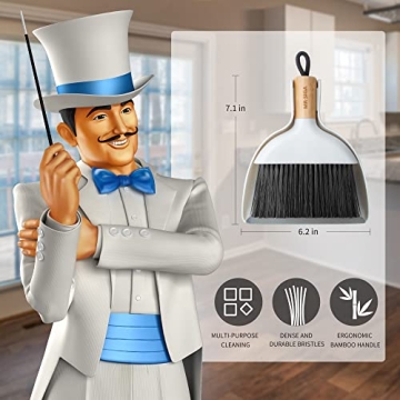 MR.SIGA Mini Dustpan and Brush Set for Effortless Cleaning