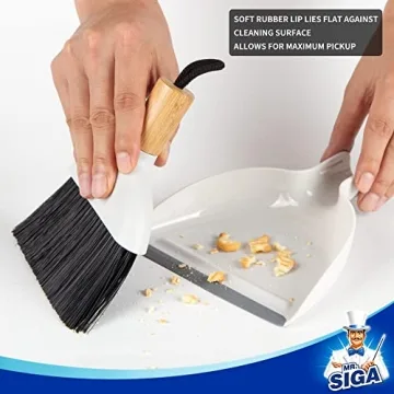 MR.SIGA Mini Dustpan and Brush Set for Effortless Cleaning