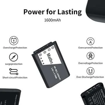 Matbc 1600mAh Replacement for Sony NP-BX1 Battery 2 Pack and 3-Channel Sony Battery Charger Compatible for sony NP-BX1/M8,ZV-1, ZV-1 II,ZV-1F, DSC-RX100 III, DSC-RX100 IV, DSC-RX1, HX90V, HX80 Battery