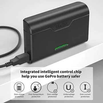 Matbc 1600mAh Replacement for Sony NP-BX1 Battery 2 Pack and 3-Channel Sony Battery Charger Compatible for sony NP-BX1/M8,ZV-1, ZV-1 II,ZV-1F, DSC-RX100 III, DSC-RX100 IV, DSC-RX1, HX90V, HX80 Battery