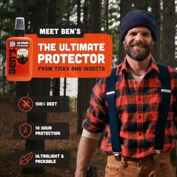 Ben's 100 Tick & Insect Repellent - Alcohol-Free DEET Insect Repellent Pump Spray - Offers 10 Hours ...