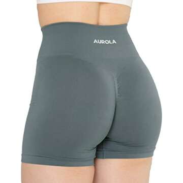 AUROLA Intensify Workout Shorts for Women Seamless Scrunch Short Gym Yoga Running Sport Active Exerc...