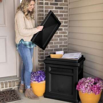 Step2 Express Package Delivery Box, Weather Resistant, Large Outdoor Parcel Storage, Made of Durable...