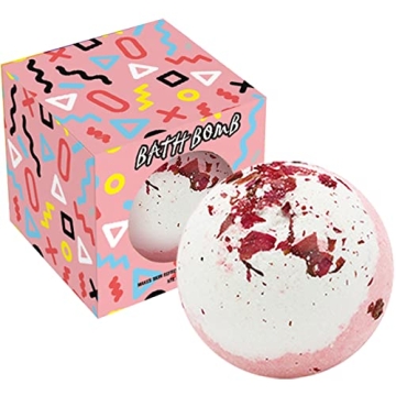 KASTU Dried Flower Bath Salt Balls,Rose Extract Essential Oils,Moisturizing Dry Skin,Fizzy Spa,Relax...
