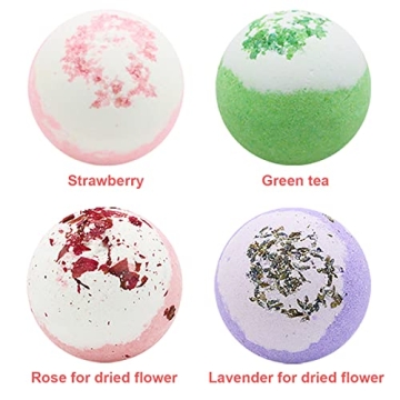 KASTU Dried Flower Bubble Bath Bombs for Relaxation