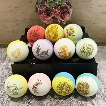 KASTU Dried Flower Bubble Bath Bombs for Relaxation