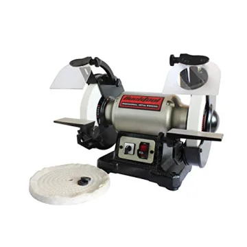 BUCKTOOL 8 inch Dual Speed Bench Grinder & Buffer, Professional Low High Speed Bench Grinder Buffer ...