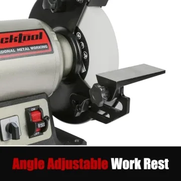 BUCKTOOL 8" Dual Speed Bench Grinder & Buffer