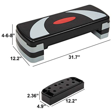 Fitvids Step Aerobic Platform with Adjustable Height