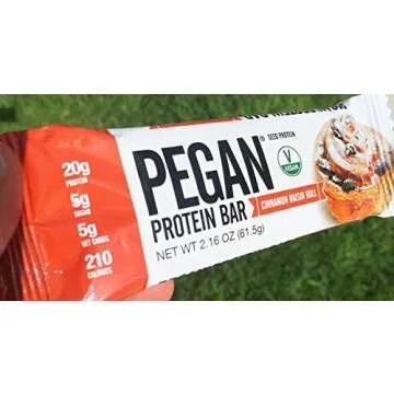 Julian Bakery Pegan Thin Protein Bar | Variety Pack | Cinnamon Raisin Roll & Ginger Snap Cookie | 2 Flavors | 20g Protein | Vegan/Paleo | 12 Bars