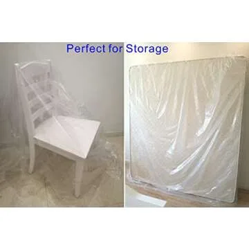 ComfortHome Mattress Bag for Moving and Storage, Twin and Full Size, 2 Pack Clear