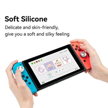 GeekShare Dairy Cow Thumb Grip Caps for Switch Consoles