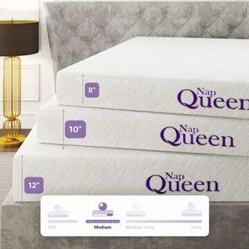 NapQueen 8 Inch Queen Mattress with Cooling Gel Foam