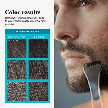 Just For Men Beard Color Gel Darkest Brown - Fast & Easy