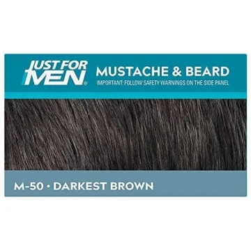 Just For Men Beard Color Gel Darkest Brown - Fast & Easy