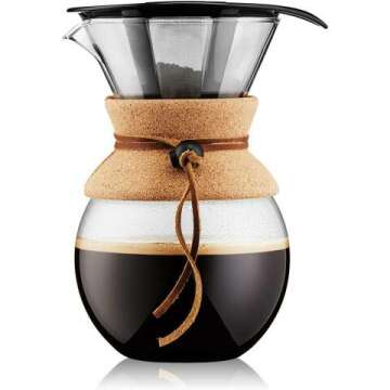 Bodum 34 Oz Pour Over Coffee Maker with Cork Band