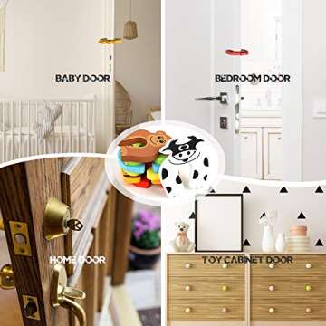 HNYYZL Door Stoppers,7Pcs Baby Proofing Corner Protector Baby Cartoon Animal Door Stop Soft Foam Cushion Baby Finger Protector,Prevent Child or Pet from Getting Locked in Room