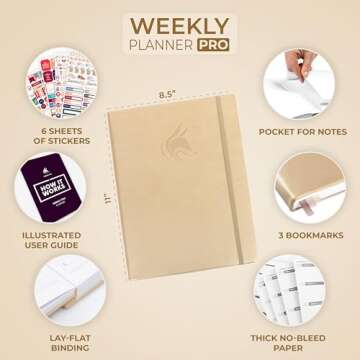 Clever Fox Planner PRO – Weekly & Monthly Life Planner to Increase Productivity, Time Management a...