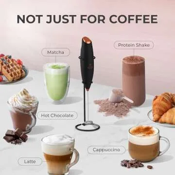 Zulay Powerful Milk Frother - Perfect for Coffee and Matcha
