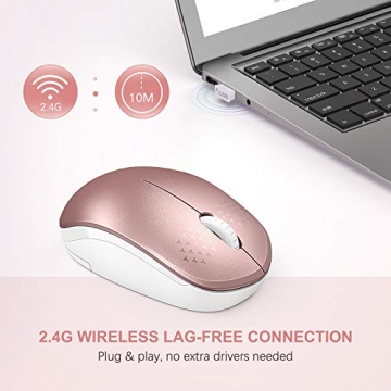 Stylish seenda Wireless Noiseless Mouse for Comfortable Use