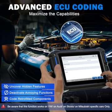 VDIAGTOOL Bidirectional Scan Tool, 2025 Scanner for Car, OBD2 Scanner Diagnostic Tool, Full System Scan, FCA AutoAuth, All System Diagnostic, CAN FD & DoIP, 3-Year Update (VD70)