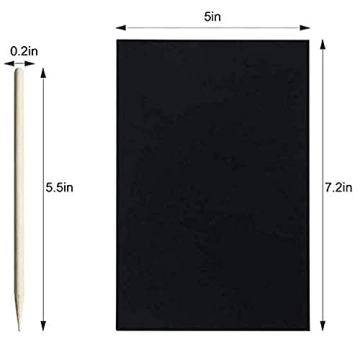 Rainbow Scratch Art Kit for Kids Creative Fun Set