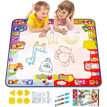 KIZZYEA Water Doodle Mat for Kids 2-5 Years Creative Fun