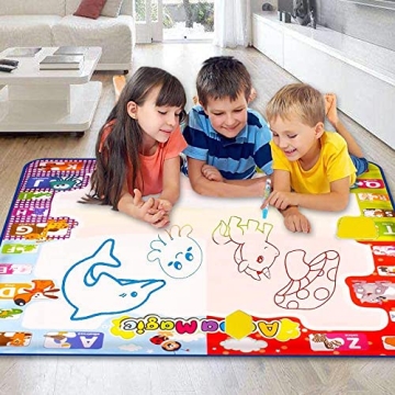 KIZZYEA Water Doodle Mat for Kids 2-5 Years Creative Fun