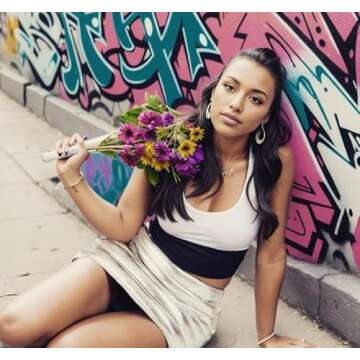 LROSEY Women Metallic Quilted Mini Skirt Silver Puffer Bubble Skirts Alien Costume for Winter