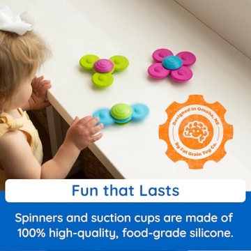 Fat Brain Toys Whirly Squigz - Colorful Fun for Kids