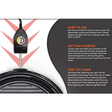 Elite Gourmet EMG-980BSC Indoor Electric Grill for All Ages