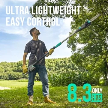 Litheli Cordless Pole Saw - 40V Powerful Tree Trimmer